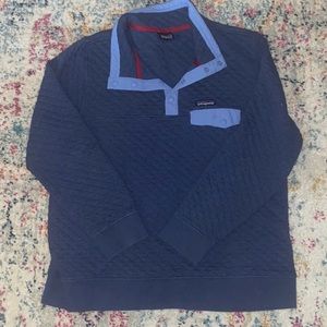 Organic Cotton Quilt Snap-T Pullover Sweatshirt